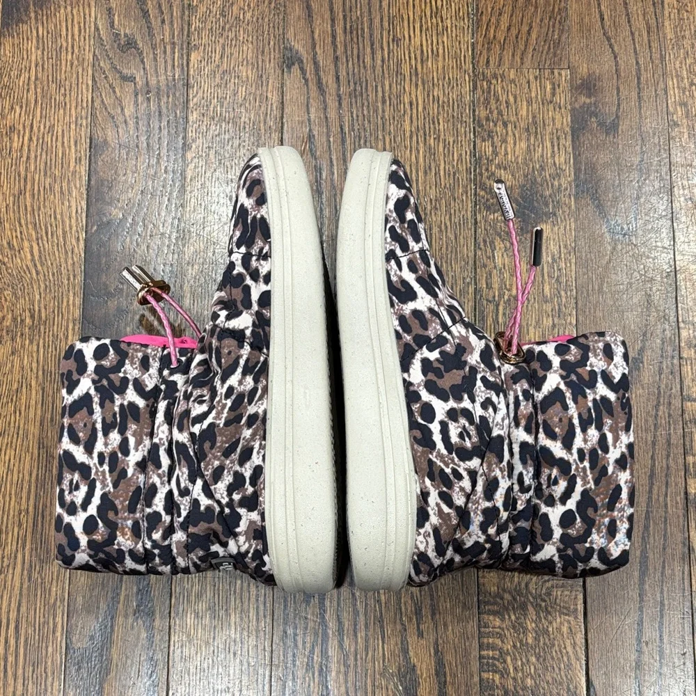 Hey Dude Margot Eco Leopard Print winter boots size 2